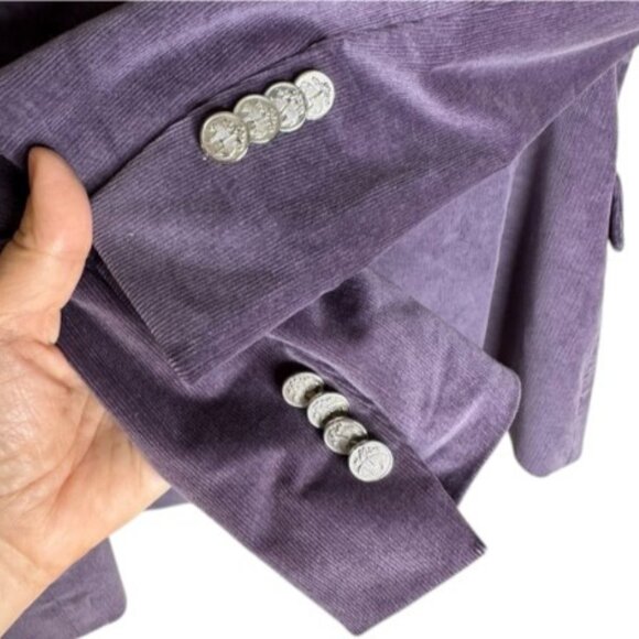 Brooks Brothers 346 Milano fit purple corduroy women's blazer size 2 - Picture 6 of 11